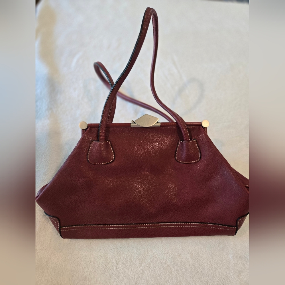 Vintage Burgundy Handbag